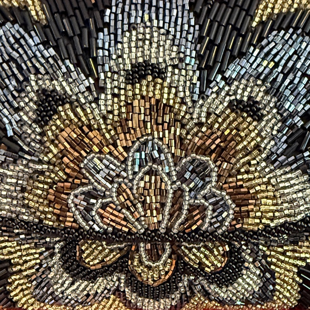Robinson’s Elegant Vintage 80’s Beaded Floral Women's Bag - Picture 4 of 7